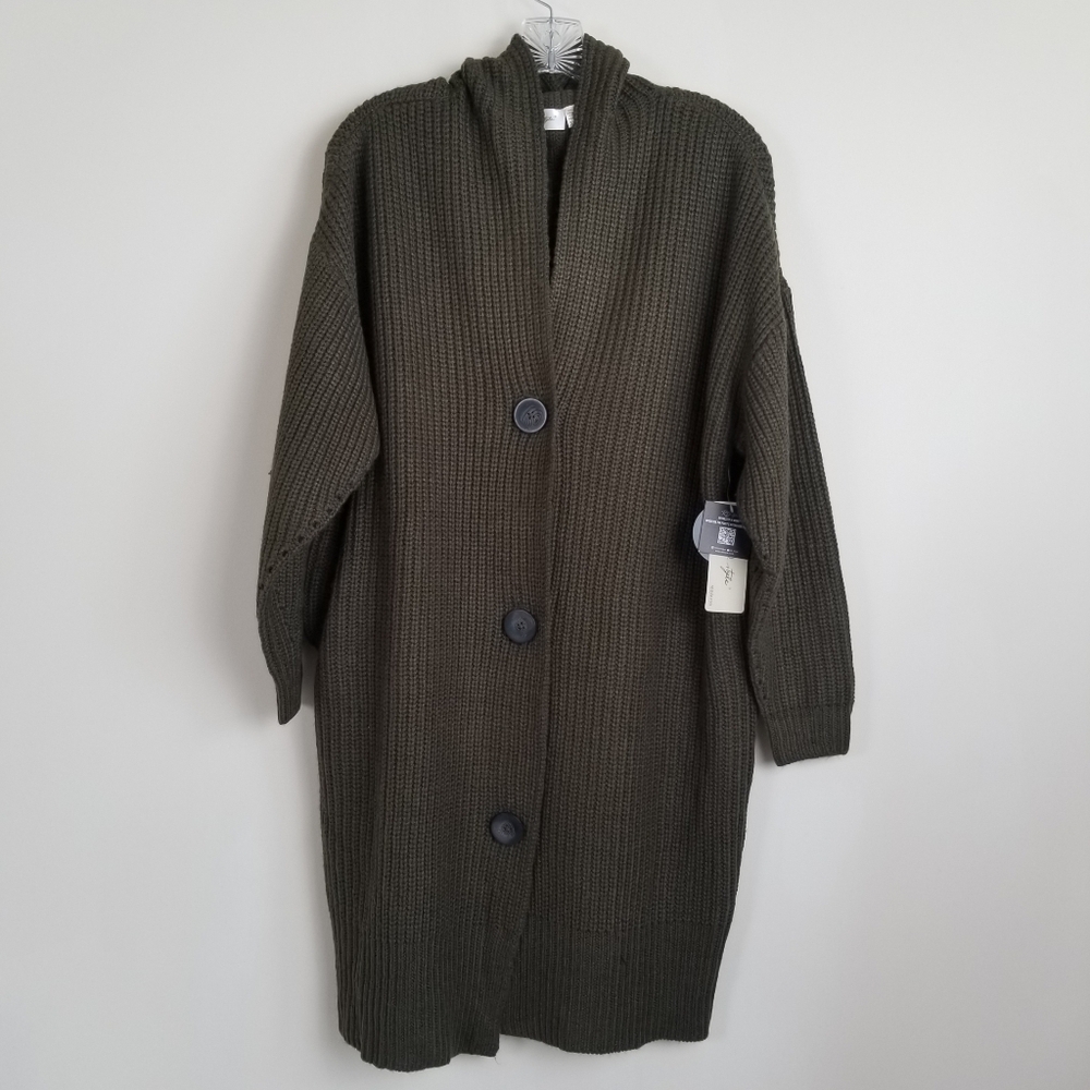 RD Style Button Front Cardigan Sweater Oversized Small NWT